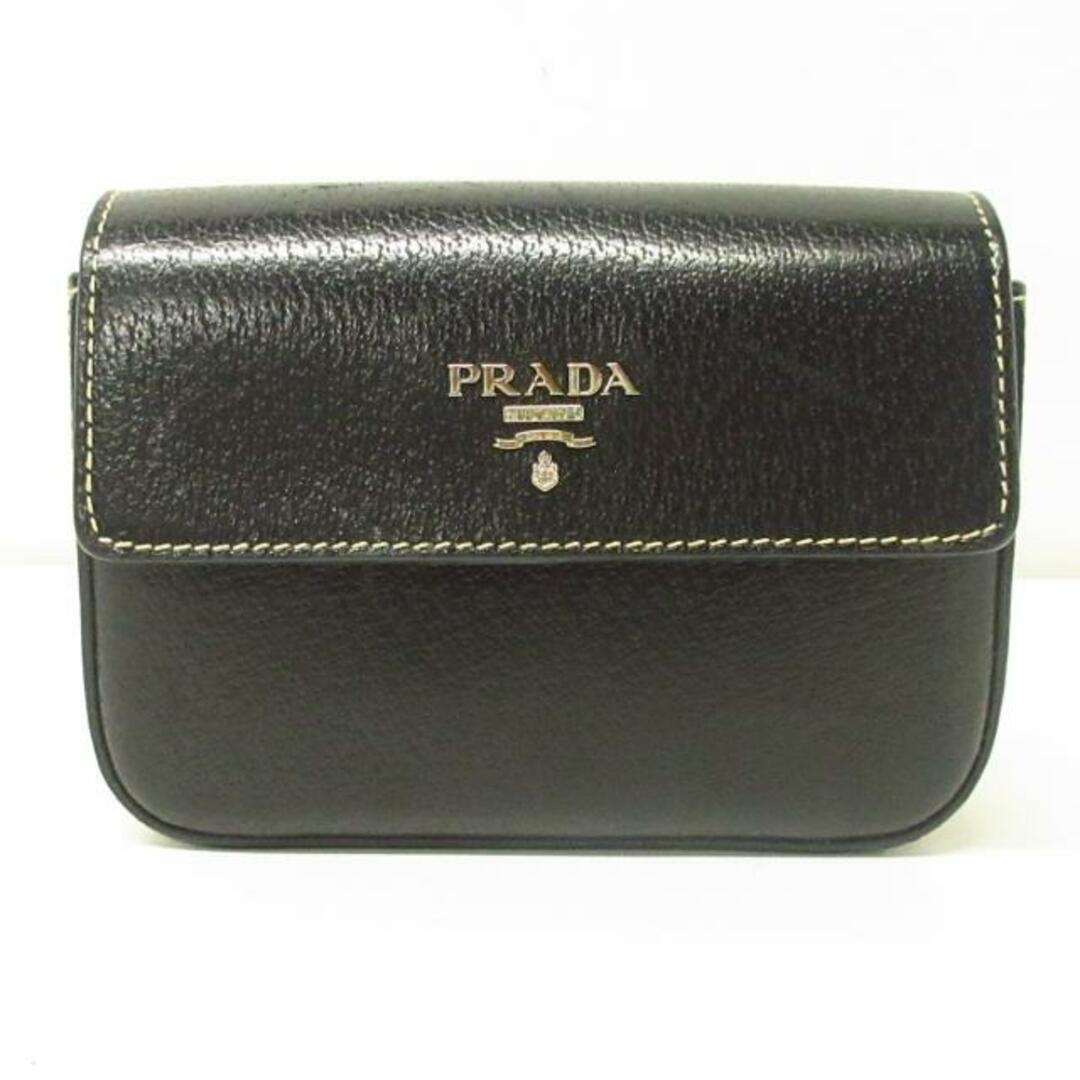 PRADA(プラダ) ポーチ - 1N1615 黒 レザー内ポケット