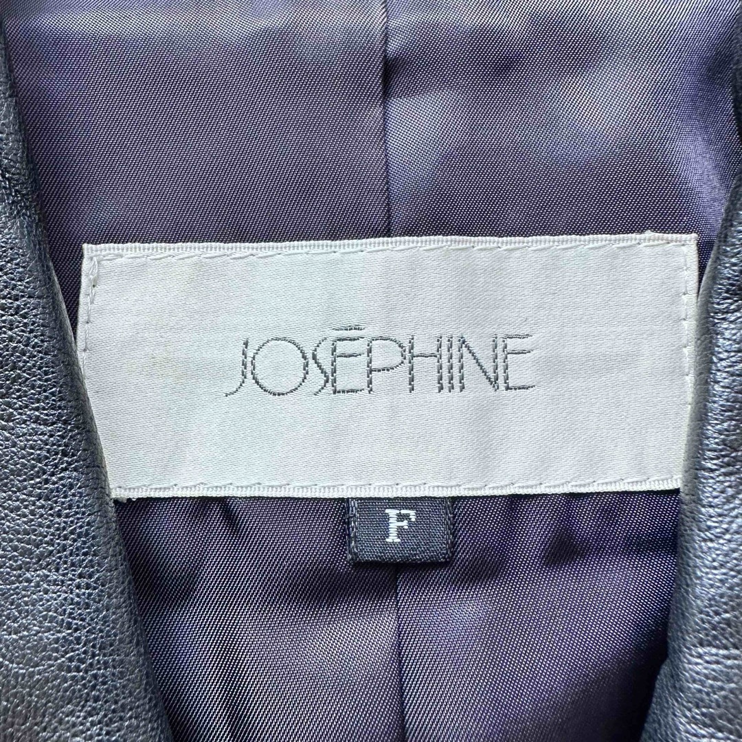 JOSEPHINE レザーコート 羊革 ラムレザー ブラック 黒 フリーサイズ