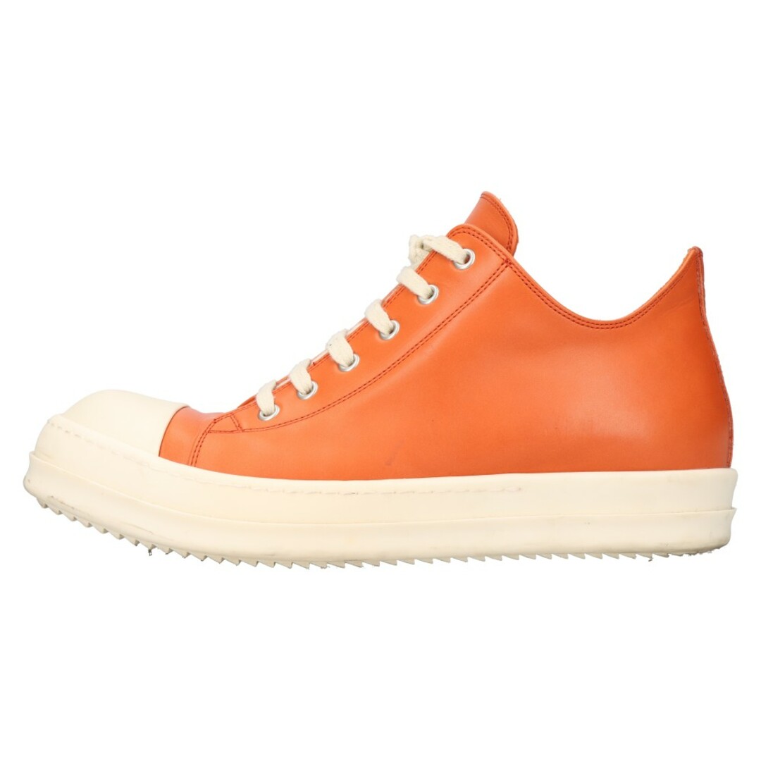 Rick Owens リックオウエンス 22AW RAMONES LOW ORANGE & MILK ラモーンズ ローカットスニーカー オレンジ