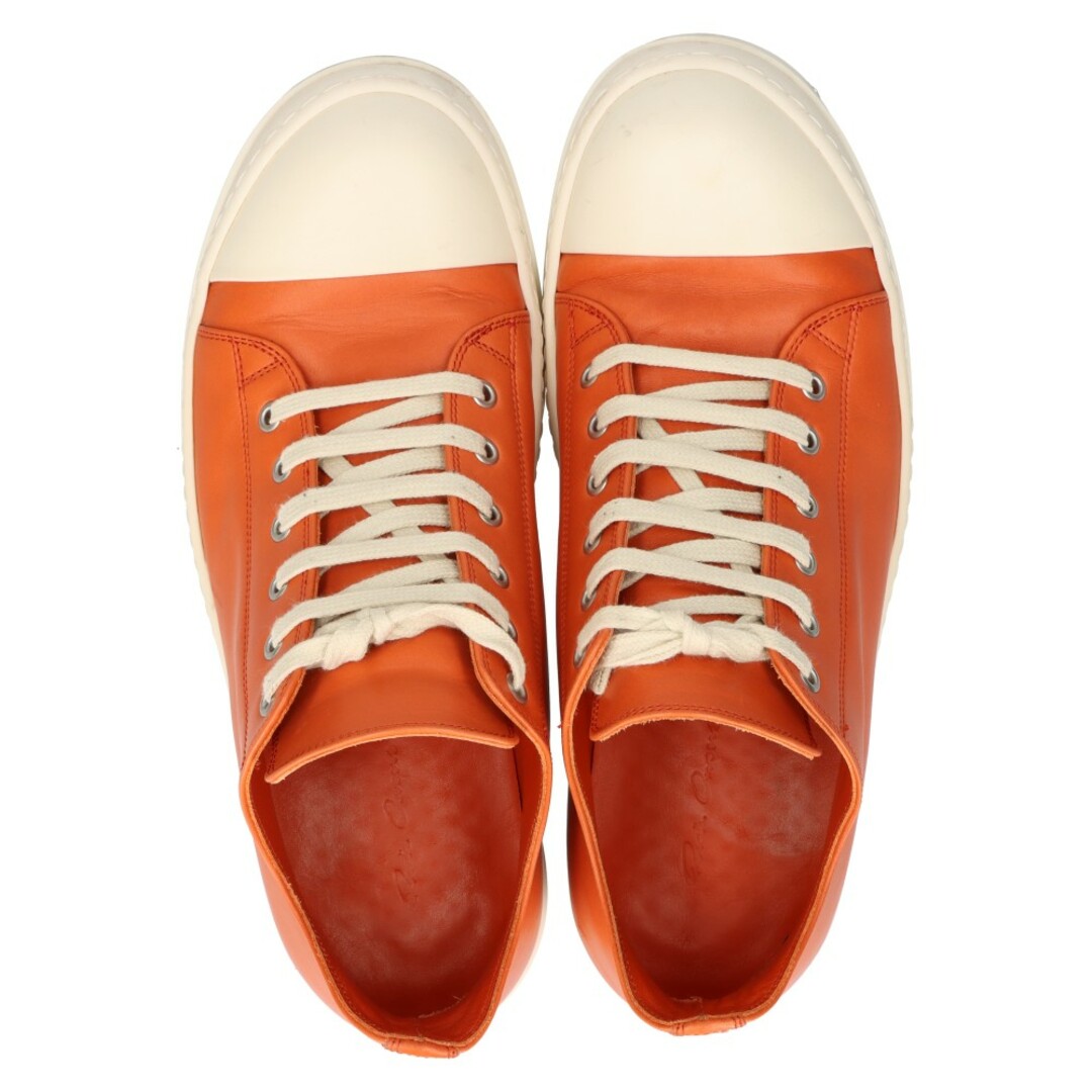 Rick Owens リックオウエンス 22AW RAMONES LOW ORANGE & MILK ラモーンズ ローカットスニーカー オレンジ