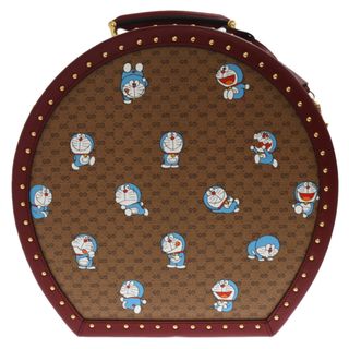 グッチ(Gucci)のGUCCI グッチ ×ドラえもん コラボ GGスプリーム ハットケース バッグ 総柄 602370 613120 ベージュ(その他)