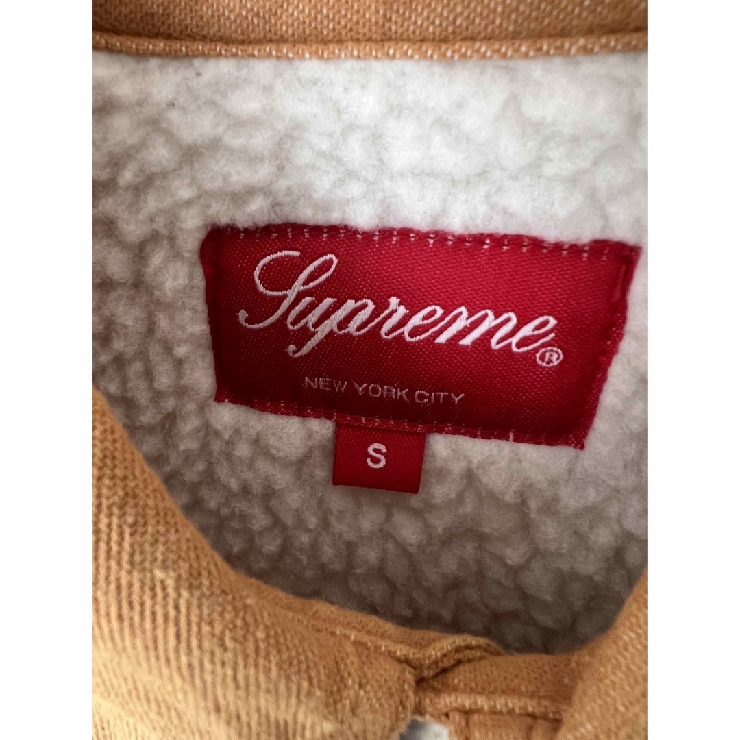 Supreme(シュプリーム)のSupreme Sherpa Lined Denim Shirt Sサイズ メンズのジャケット/アウター(Gジャン/デニムジャケット)の商品写真