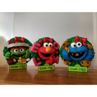 セサミストリート(SESAME STREET)のセサミストリート　クリスマスオーナメント　３セット(キャラクターグッズ)