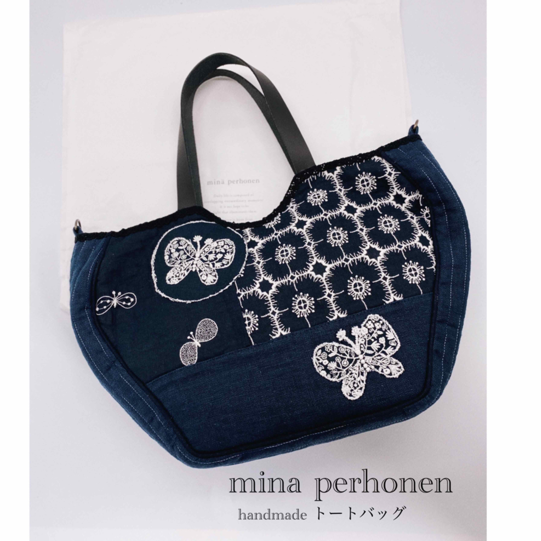 mina perhonen - ミナペルホネン☆ハンドメイド☆トートバッグの通販 ...