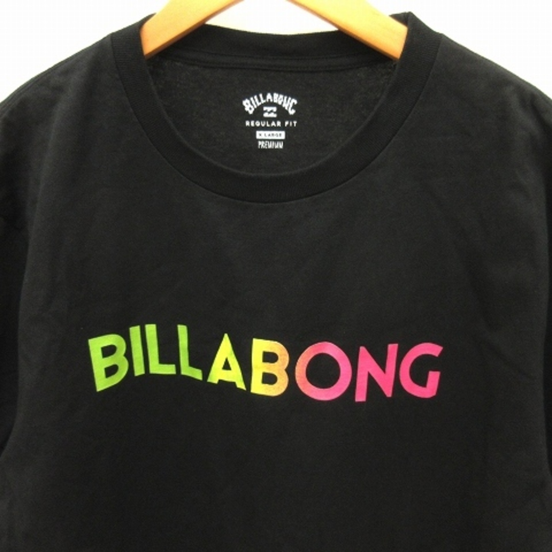 billabong(ビラボン)のビラボン Tシャツ 半袖 ロゴ プリント コットン 黒 ブラック XL トップス メンズのトップス(Tシャツ/カットソー(半袖/袖なし))の商品写真