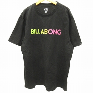 ビラボン(billabong)のビラボン Tシャツ 半袖 ロゴ プリント コットン 黒 ブラック XL トップス(Tシャツ/カットソー(半袖/袖なし))