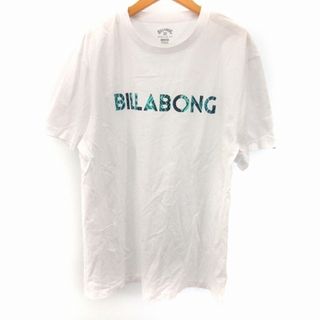 ビラボン(billabong)のビラボン Tシャツ 半袖 ロゴ プリント コットン 白 ホワイト XL トップス(Tシャツ/カットソー(半袖/袖なし))