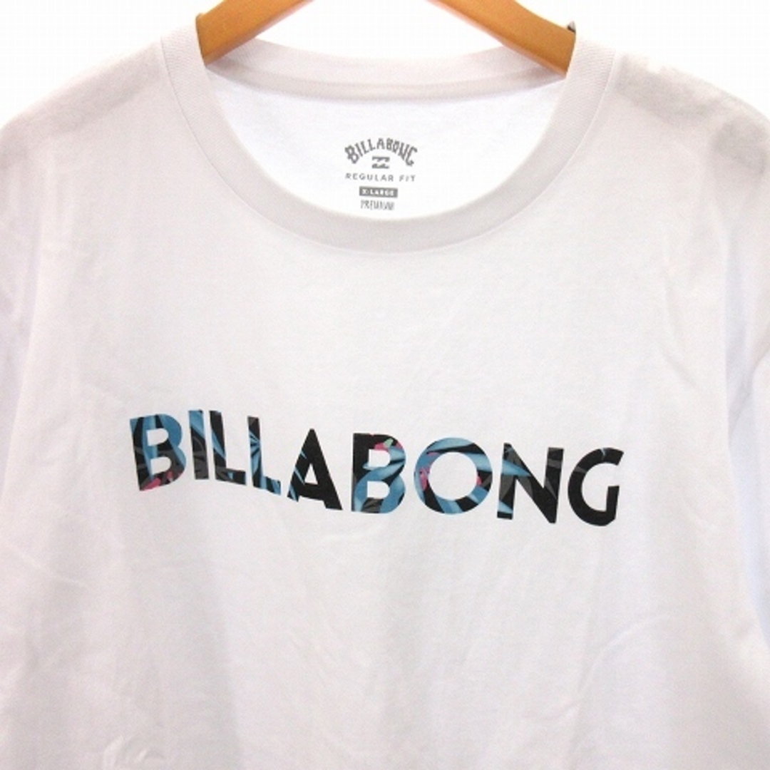 billabong(ビラボン)のビラボン Tシャツ 半袖 ロゴ プリント コットン 白 ホワイト XL トップス メンズのトップス(Tシャツ/カットソー(半袖/袖なし))の商品写真