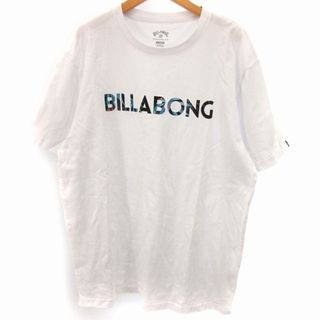 ビラボン(billabong)のビラボン Tシャツ 半袖 ロゴ プリント コットン 白 ホワイト XL トップス(Tシャツ/カットソー(半袖/袖なし))