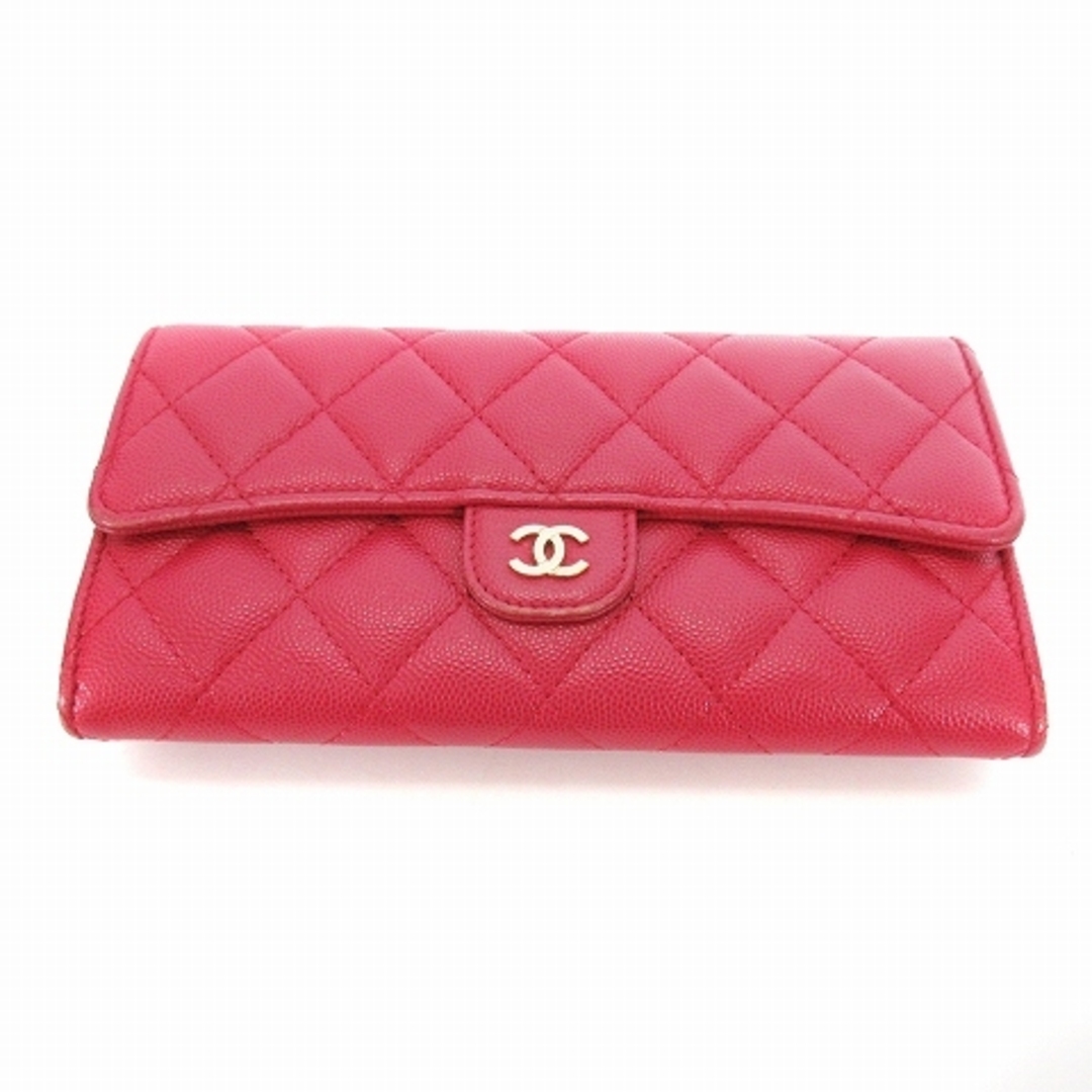 CHANEL - シャネル マトラッセ キャビアスキン クラシック フラップ 長