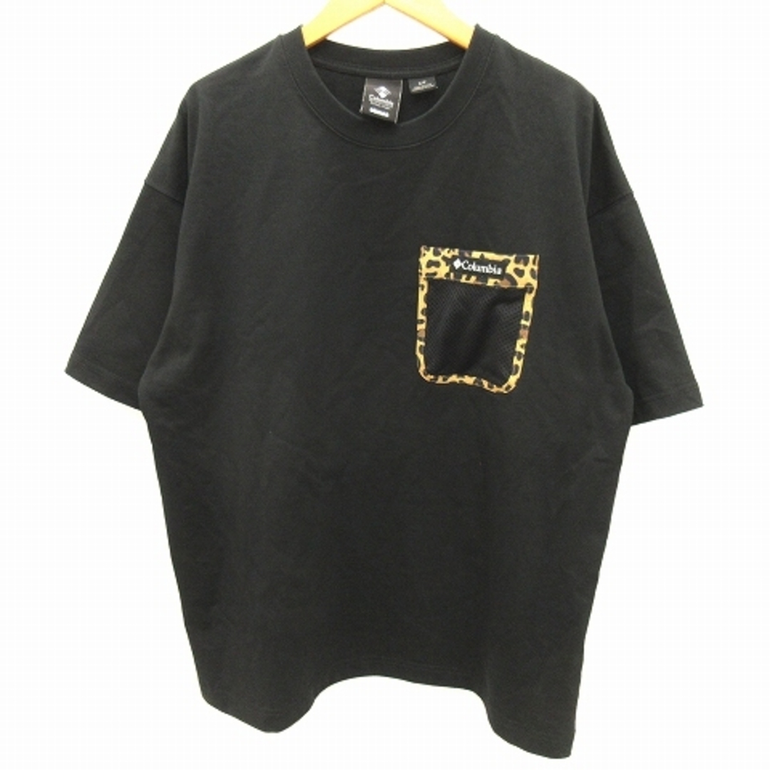 Columbia(コロンビア)のコロンビア xアトモス Tシャツ 半袖 ロゴ プリント レオパード 黒 S メンズのトップス(Tシャツ/カットソー(半袖/袖なし))の商品写真