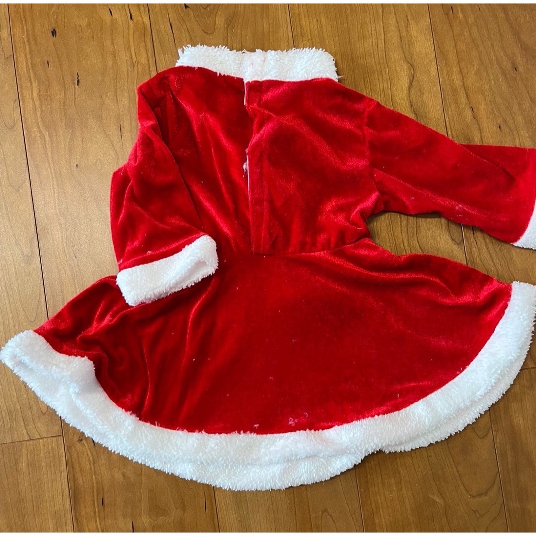 キッズ　サンタコスプレ サンタさん クリスマス パーティー 子供用 女の子100 キッズ/ベビー/マタニティのキッズ服女の子用(90cm~)(ワンピース)の商品写真