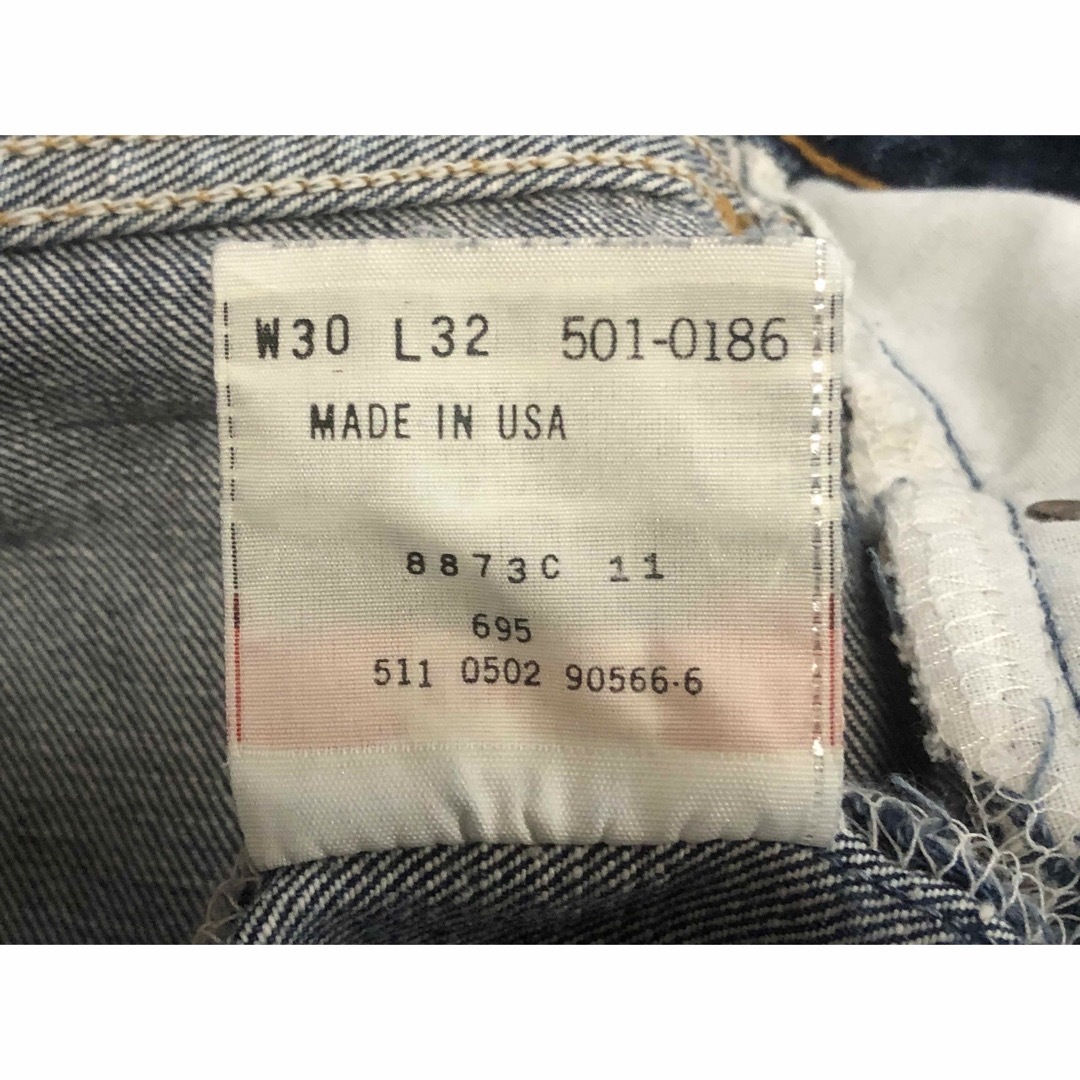Levi's(リーバイス)の美品 リーバイス 501 デニム USA製 W30 ストレート ユーズド加工  メンズのパンツ(デニム/ジーンズ)の商品写真