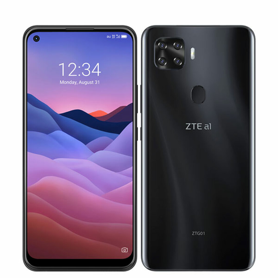 【未使用】ZTG01 ZTE a1 ブラック SIMフリー 本体 au スマホ  【送料無料】 ztg01bk10mtm