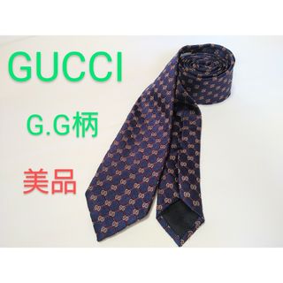 グッチ(Gucci)のGUCCI グッチ G.G柄 ランバスチェック ネクタイ シルク100%(ネクタイ)