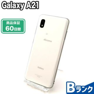 ギャラクシー(Galaxy)のNW制限有 SIMロック解除済み Galaxy A21 SC-42A 64GB Bランク 本体【ReYuuストア】 ホワイト(スマートフォン本体)