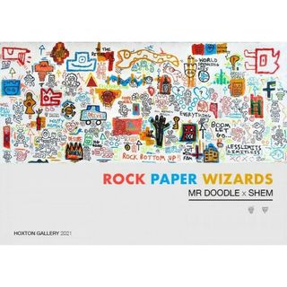 Mr Doodle ShemシルクスクリーンRock Paper Wizards(版画)
