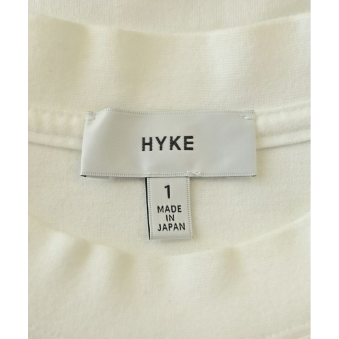 HYKE(ハイク)のHYKE ハイク Tシャツ・カットソー 1(S位) 白 【古着】【中古】 レディースのトップス(カットソー(半袖/袖なし))の商品写真