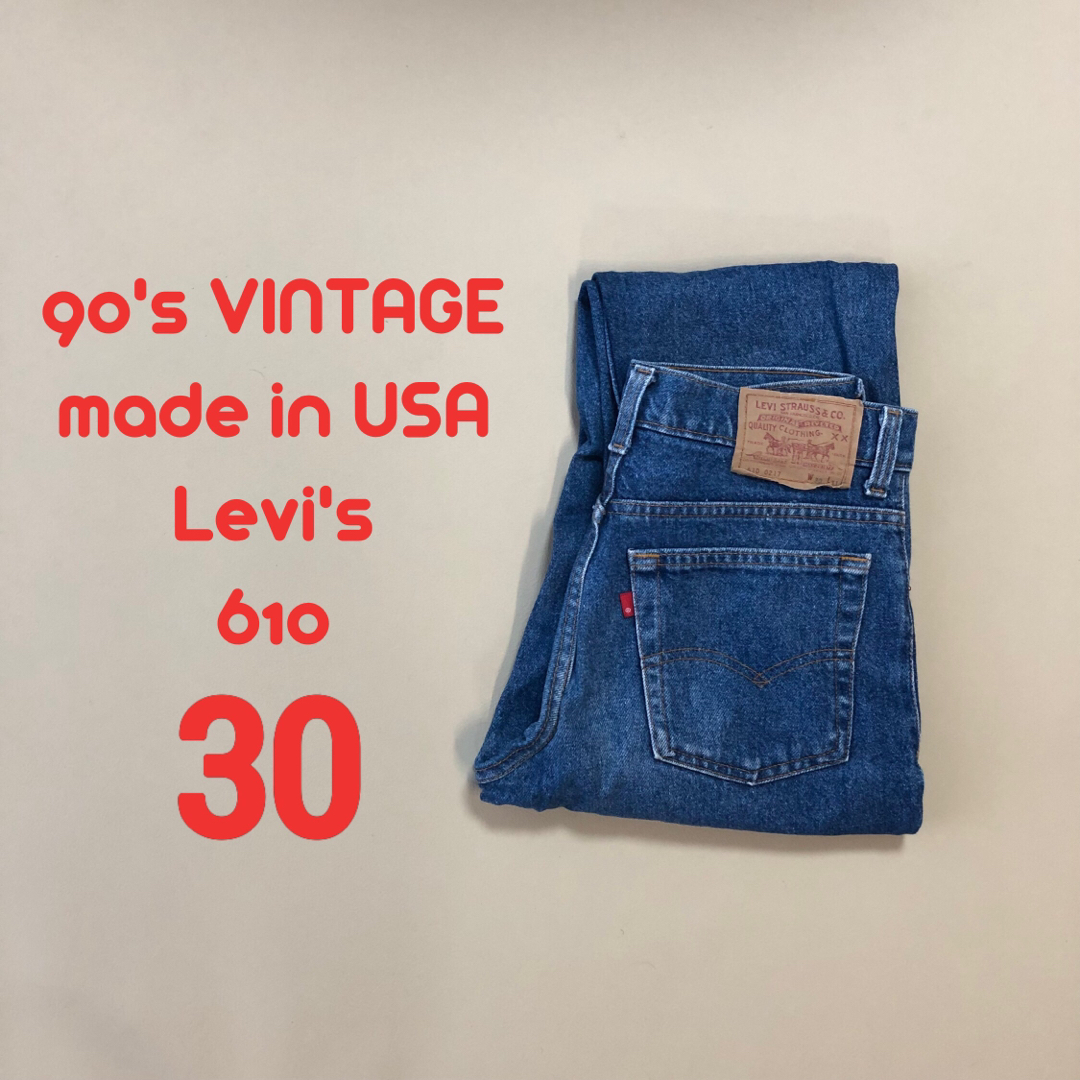 Levi's(リーバイス)の美品90's ヴィンテージW30 LEVI'S リーバイス 610 S80 メンズのパンツ(デニム/ジーンズ)の商品写真