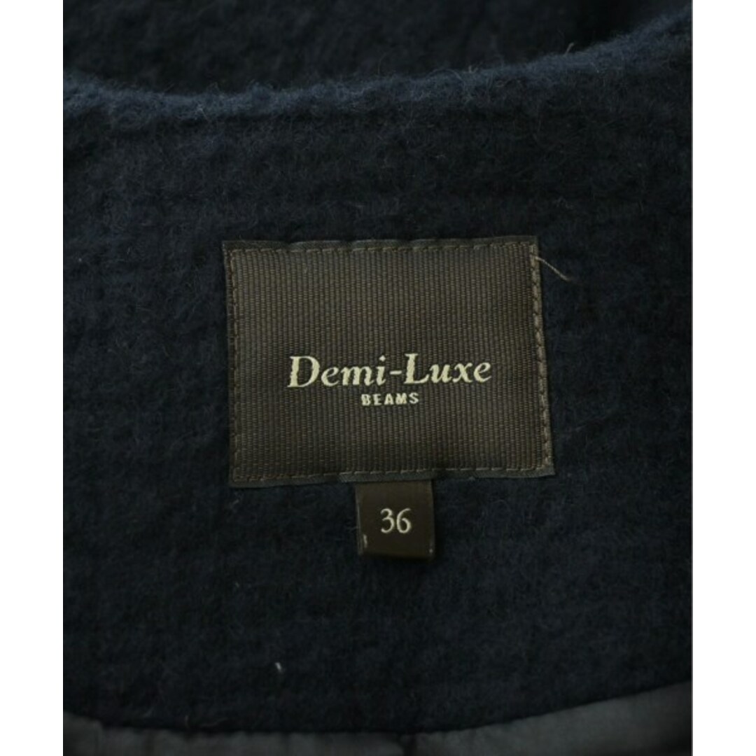 Demi-Luxe BEAMS(デミルクスビームス)のDemi-Luxe BEAMS コート（その他） 36(S位) 紺(総柄) 【古着】【中古】 レディースのジャケット/アウター(その他)の商品写真