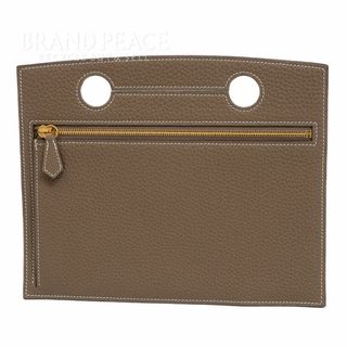 エルメス(Hermes)のエルメス バックポケット 25 ポーチ トゴ エトゥープ ゴールド金具 Z刻印(ハンドバッグ)