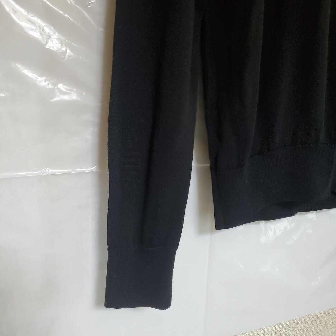 UNIQLO(ユニクロ)のユニクロ エクストラファインメリノクルーネックセーター黒 Sサイズ ユニセックス メンズのトップス(ニット/セーター)の商品写真
