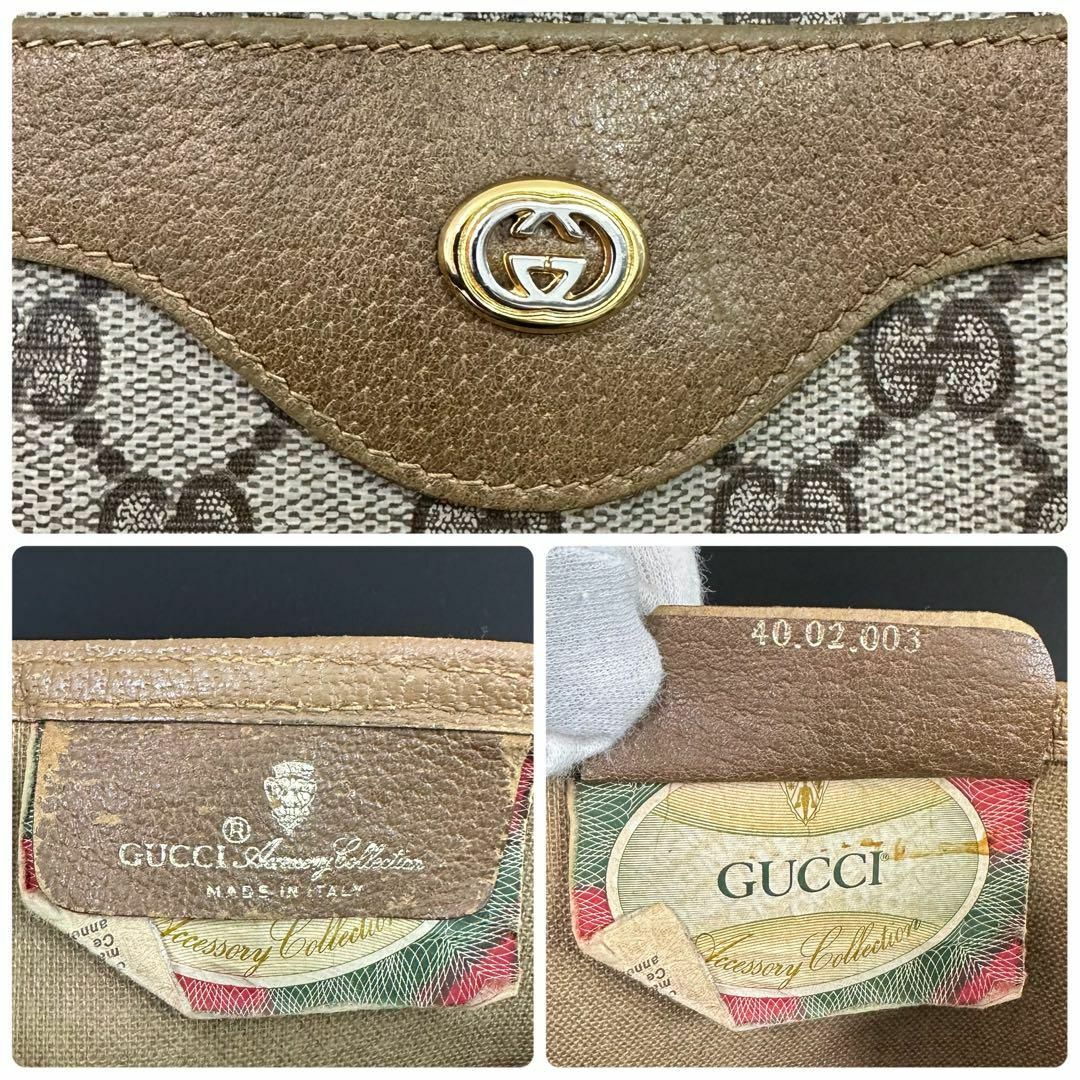 Gucci(グッチ)のグッチ GUCCI トートバッグ シェリーライン GG ベージュ レザー PVC レディースのバッグ(トートバッグ)の商品写真