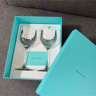 ティファニー(Tiffany & Co.)の最終価格！【美品】Tiffany ティファニー　カデンツ　ワイングラス(グラス/カップ)