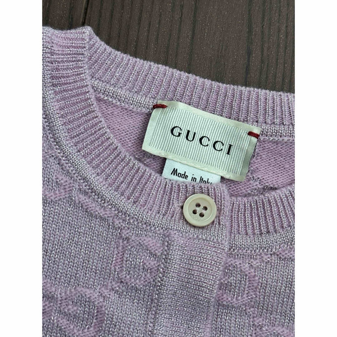 Gucci(グッチ)のグッチ　ニットカーディガン　3y キッズ/ベビー/マタニティのキッズ服女の子用(90cm~)(ニット)の商品写真