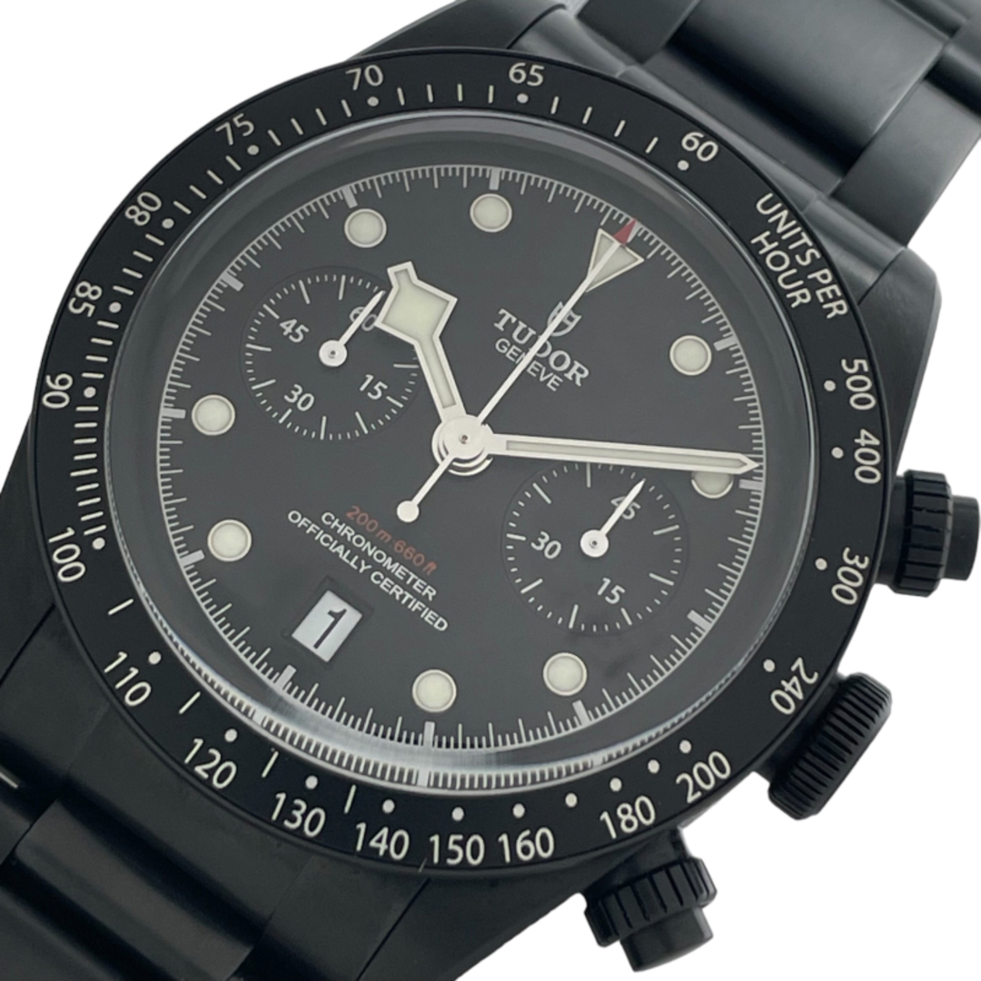 チューダー/チュードル TUDOR ブラックベイ クロノグラフ ダーク 79360DK ブラック SS ブラックPVDコーティング メンズ 腕時計