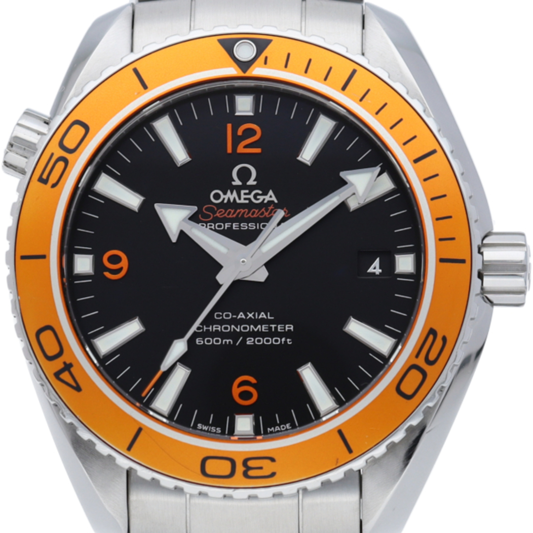 オメガ シーマスター プラネット オーシャン 600M コーアクシャル 42mm Seamaster Planet Ocean 600M  Co-Axial 42mm 232.30.42.21.01.002 箱 保証書 SS メンズ時計 ブラック 仕上げ済 美品 【中古】