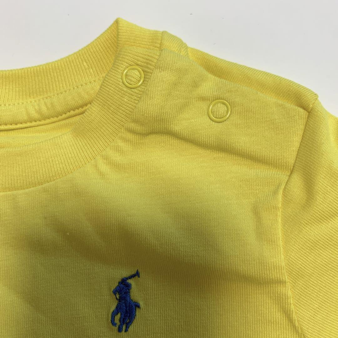 Ralph Lauren(ラルフローレン)の【新品】ラルフローレン ポニーロゴ ロンT イエロー ベビー 6M キッズ/ベビー/マタニティのベビー服(~85cm)(Ｔシャツ)の商品写真