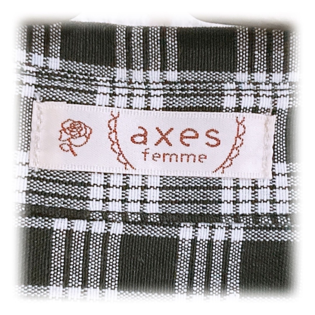 axes femme(アクシーズファム)の62 ❤︎ axes femme リボン付ボリューム袖ブラウス黒-F❤︎ レディースのトップス(シャツ/ブラウス(長袖/七分))の商品写真