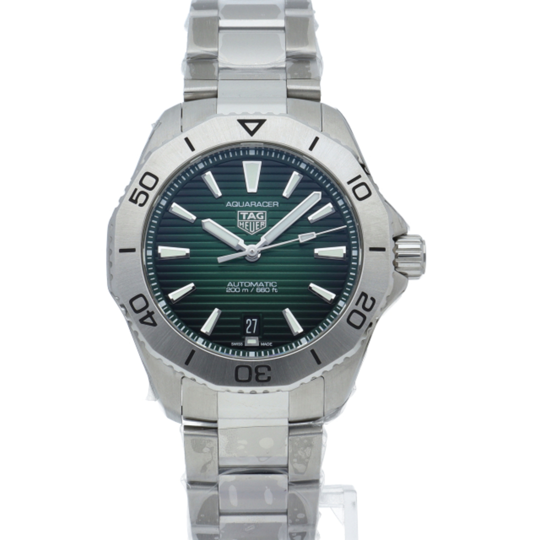 タグ・ホイヤー アクアレーサー プロフェッショナル 200 オートマチック 40mm グリーン Aquaracer Professional 200 WBP2115.BA0627 箱 保証書 SS メンズ時計 グリーン 美品 【新品】