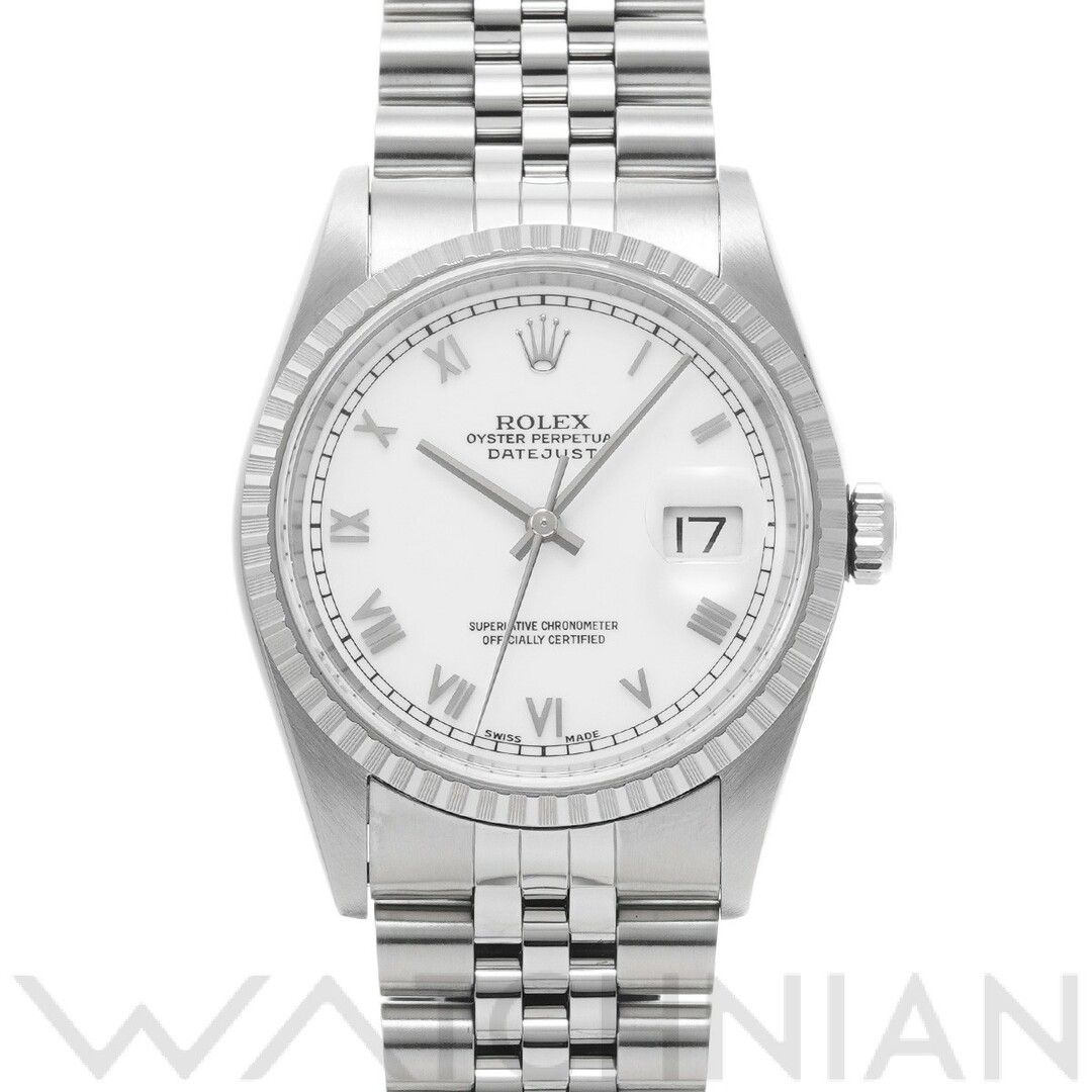 中古 ロレックス ROLEX 16220 U番(1997年頃製造) ホワイト メンズ 腕時計