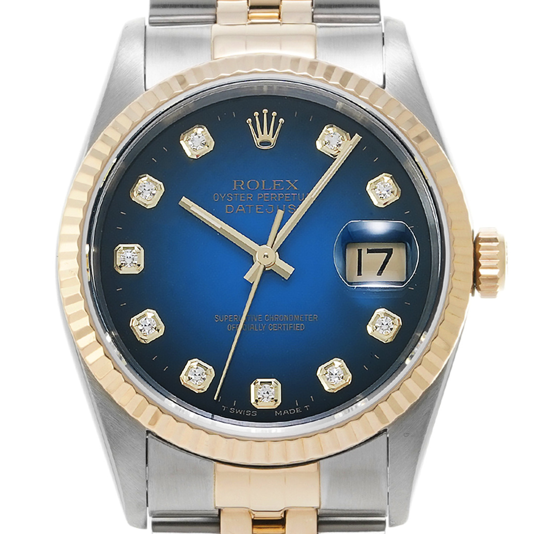 ロレックス ROLEX 16233G W番(1995年頃製造) ブルー・グラデーション /ダイヤモンド メンズ 腕時計