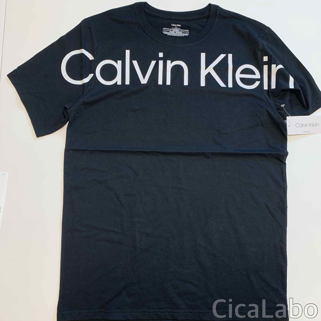 Calvin Klein(カルバンクライン)の【新品】カルバンクライン Tシャツ ビッグロゴ ブラック L メンズのトップス(Tシャツ/カットソー(半袖/袖なし))の商品写真