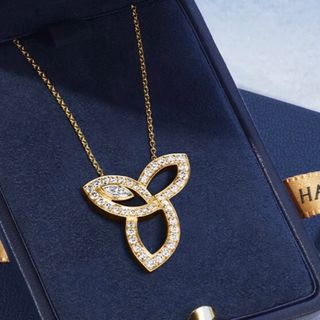 ハリーウィンストン(HARRY WINSTON)の定価140万　ハリーウィンストン　リリークラスター　ネックレス(ネックレス)