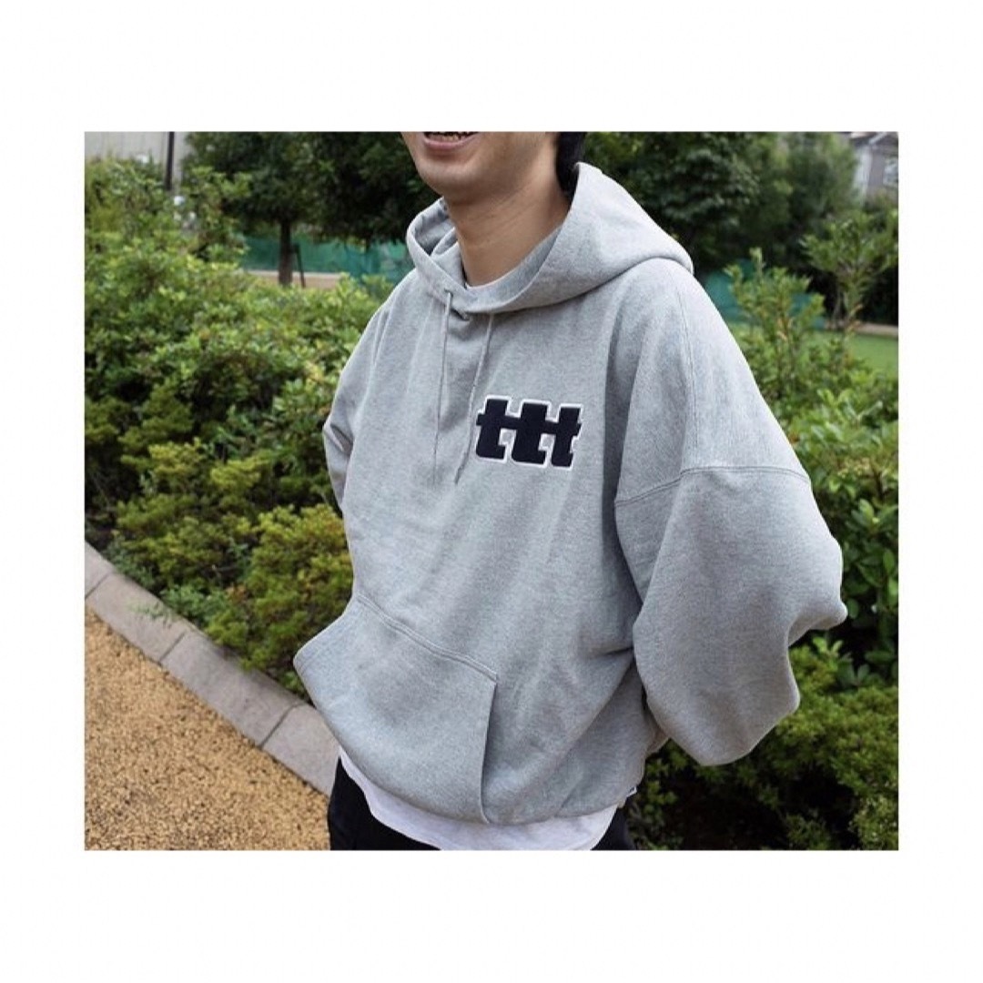 人気カラー再販 TTT MSW TTT logo hoodie (gray) Mサイズ