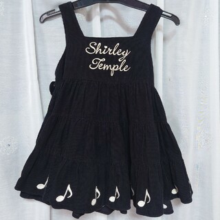 シャーリーテンプル(Shirley Temple)のシャーリーテンプル♪音符刺繍JSK90黒(ワンピース)