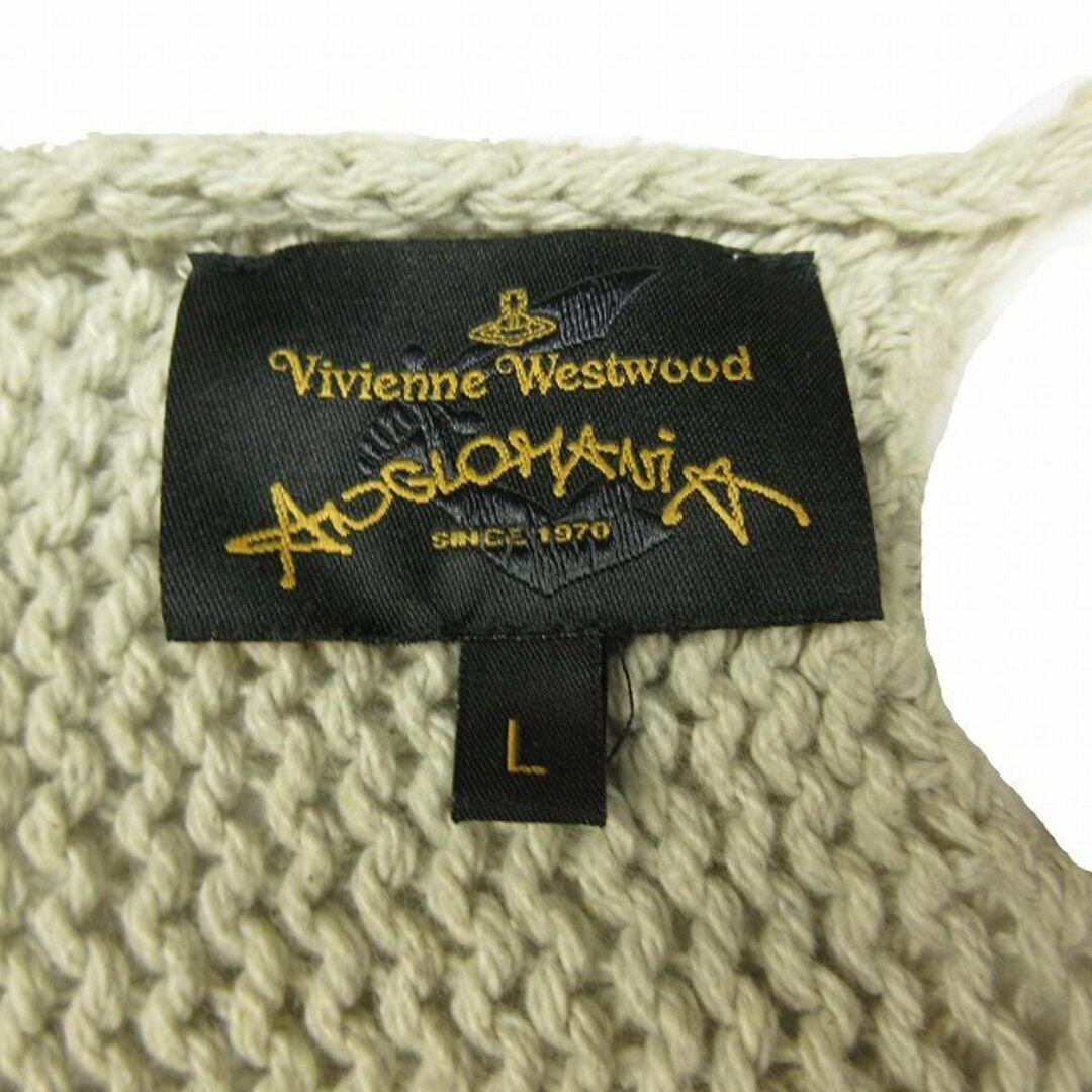 Vivienne Westwood(ヴィヴィアンウエストウッド)のヴィヴィアンウエストウッド アングロマニア ダメージ加工 ローゲージ ニット メンズのトップス(ニット/セーター)の商品写真