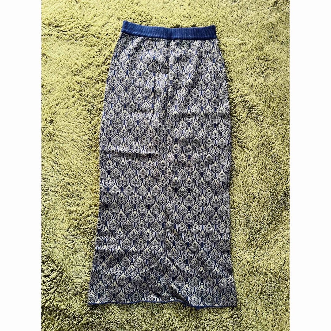 SELECT MOCA(セレクトモカ)のジャガードニットタイトスカート レディースのスカート(ロングスカート)の商品写真