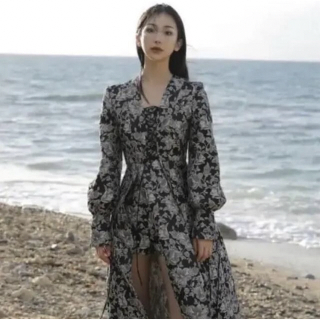 melt the lady flower jacquard long dress レディースのワンピース(ロングワンピース/マキシワンピース)の商品写真