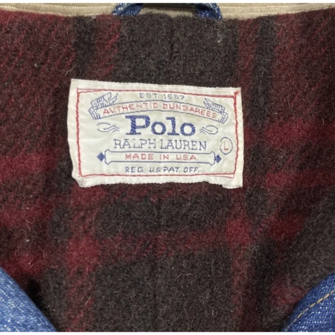 POLO RALPH LAUREN(ポロラルフローレン)のヴィンテージラルフローレン ラルフローレン　デニムカバーオール メンズのジャケット/アウター(Gジャン/デニムジャケット)の商品写真