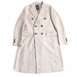 新品未使用　Aquascutum オレンジ　チェック　英国　ナイロンコート　ロゴ