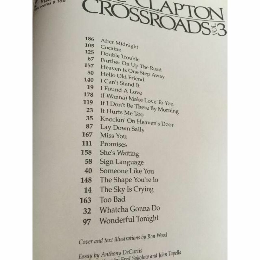 CROSSROADS Vol.3 Eric Clapton ギタータブ譜