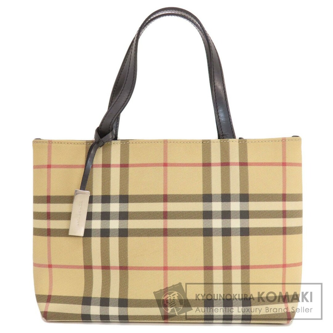 BURBERRY - BURBERRY ノバチェック ハンドバッグ PVC レディース