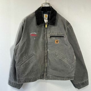 カーハート(carhartt)のカーハート　デトロイトジャケット　灰色グレーダックジャケット　サイズＬメンズ古着(ブルゾン)