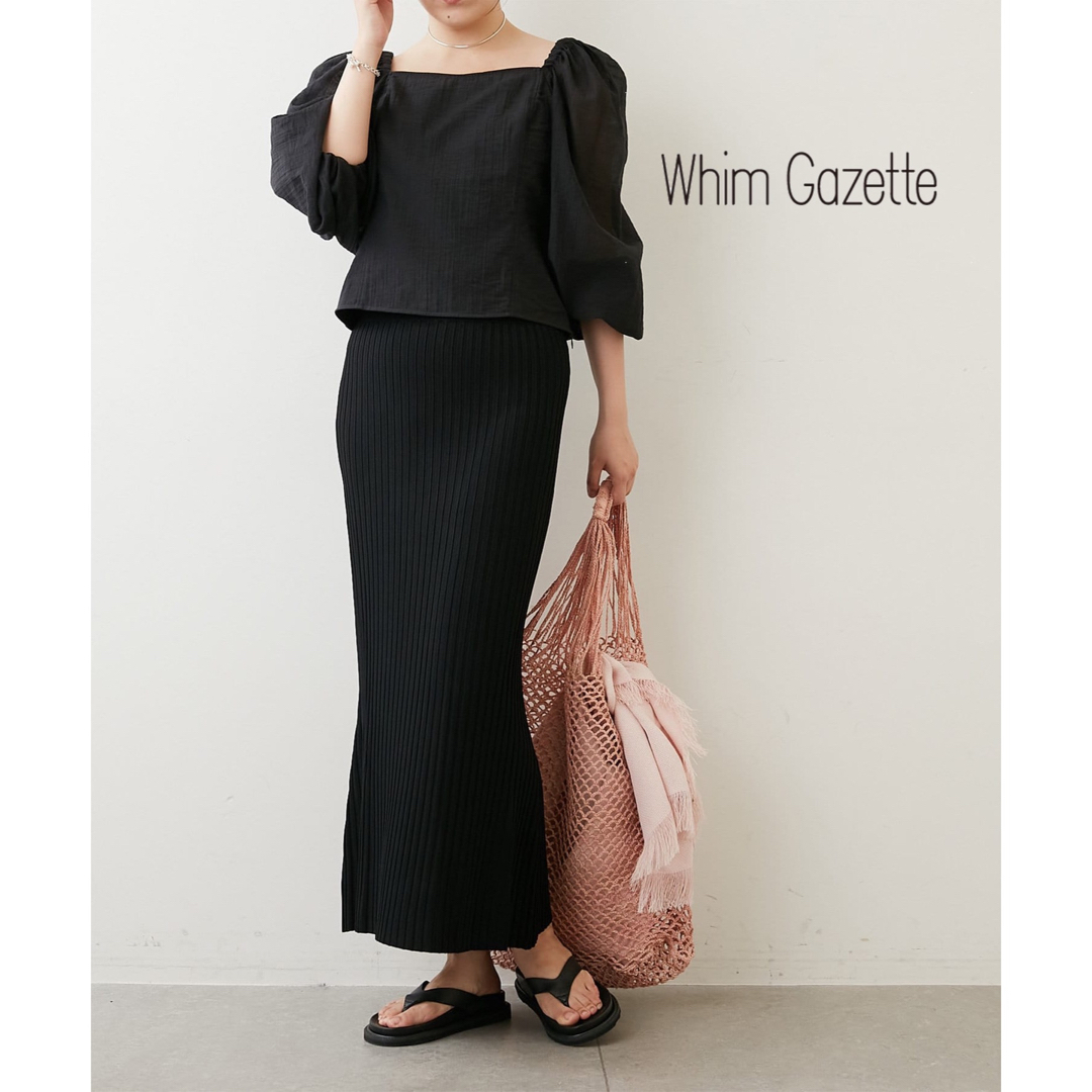 Whim Gazette - 【Whim Gazette】ニットフィットスカートの通販 by