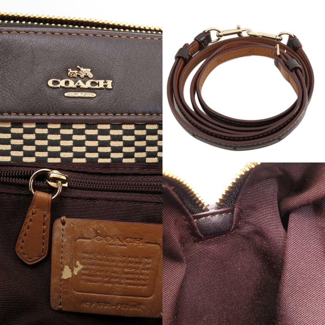 COACH F57242 エクスプローデッドレップス ベネット ミニ サッチェル 2WAY ハンドバッグ キャンバス レザー レディース